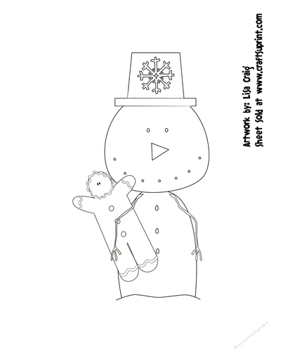 Primsy Snowmen 5 Digital Stamp 3