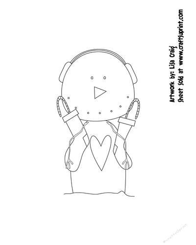 Primsy Snowmen 5 Digital Stamp 5