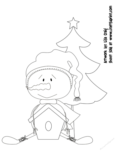 Primsy Snowmen 6 Digital Stamp 3