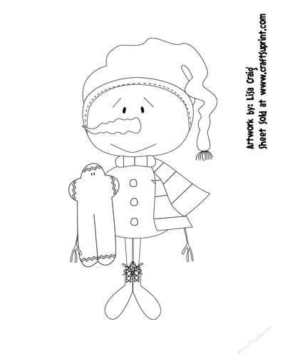 Primsy Snowmen 6 Digital Stamp 5