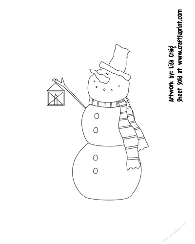 Primsy Snowmen 7 Digital Stamp 1