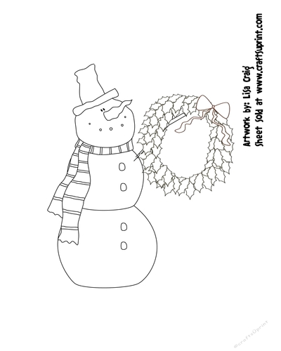 Primsy Snowmen 7 Digital Stamp 2
