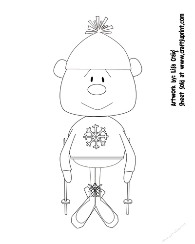 Winter Friends 2 Digital Stamp 3