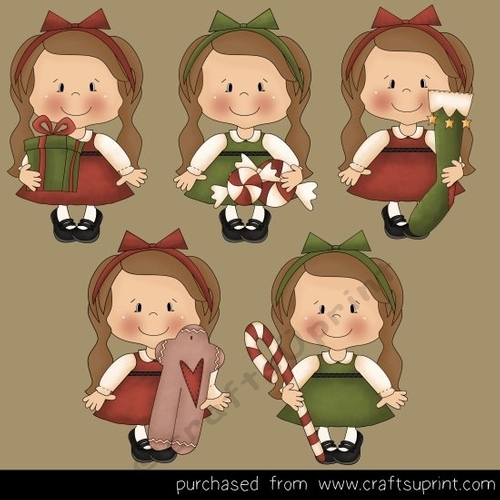 Brunette Christmas Girls 10