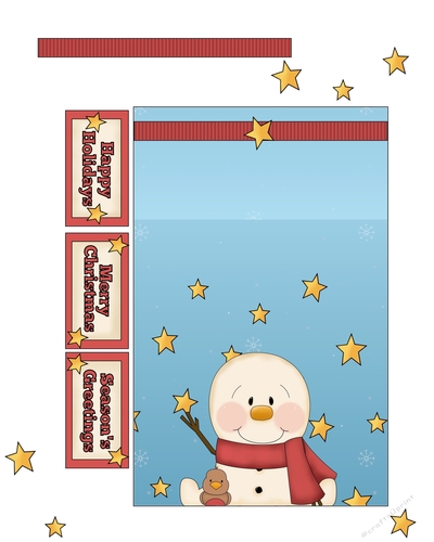 Snow+Bird Folded Card Front