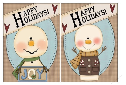Happy Holidays Card Fronts 1