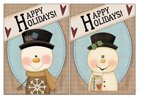 Happy Holidays Card Fronts 2