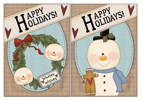 Happy Holidays Card Fronts 3