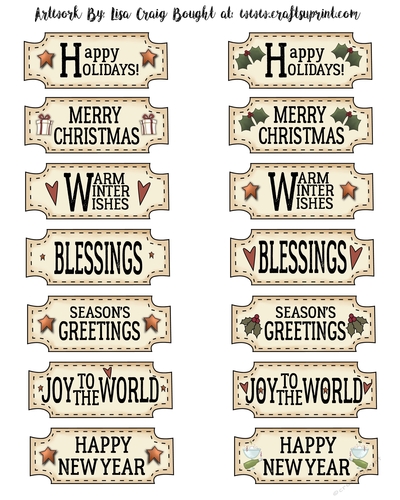 Christmas Sayings Sheet 1