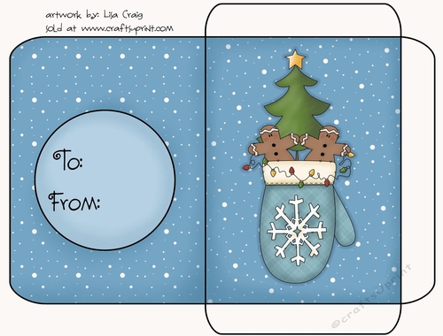 Christmas Gift Card Envelope 13