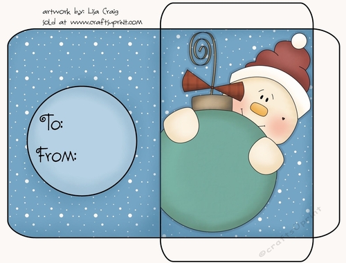 Christmas Gift Card Envelope 25