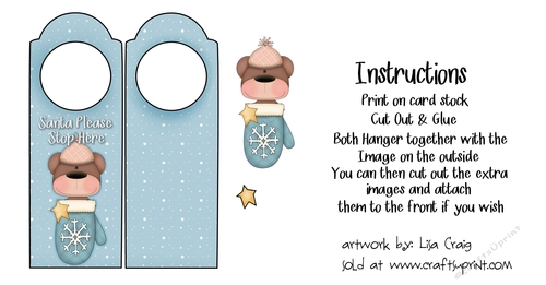 Winter Bear Door Hanger 1