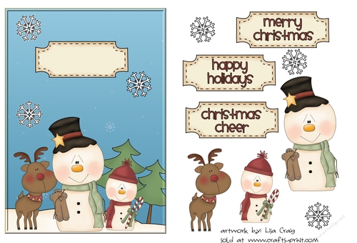 Snowman Card Front 1