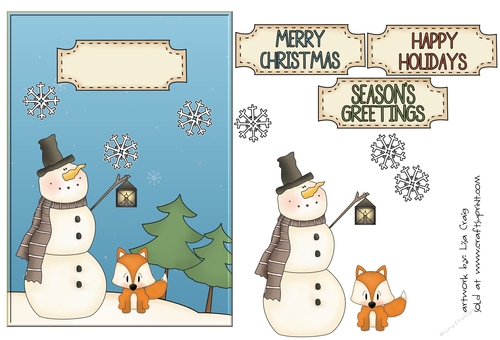 Snowman Card Front 3
