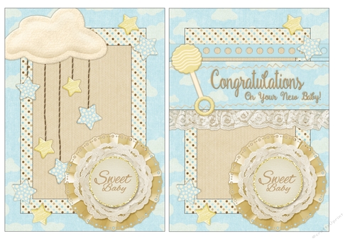 Sweet Baby Boy Card Fronts 1