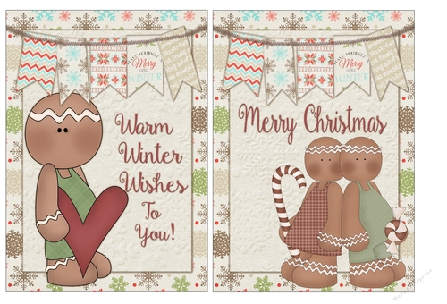 Sweet Gingerbread Card Fronts 1