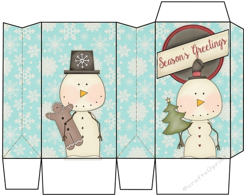 Sweet Snowman Pinch Box