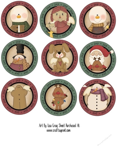 Christmas Joy Labels Sheet 3