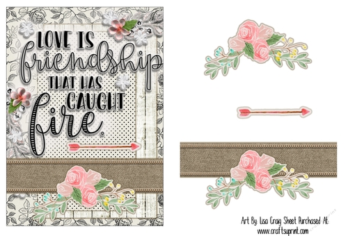 Love Is A Friendship That Has Caught Fire Card Front