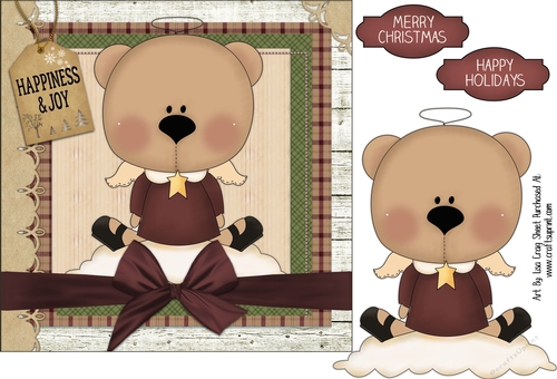 Angel Bear Step-By-Step Card Front