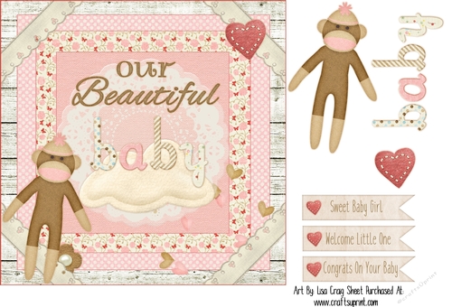 Sweet Baby Girl Card Fronts 2