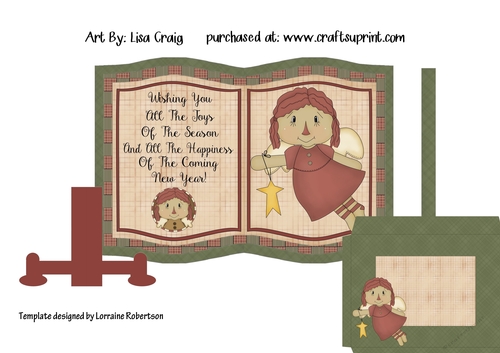 Raggedy Angel Book Card Mini Kit