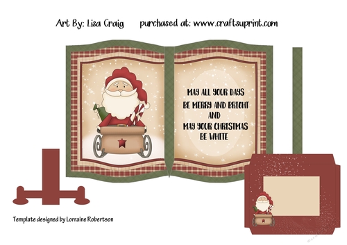 Santa Book Card Mini Kit 1