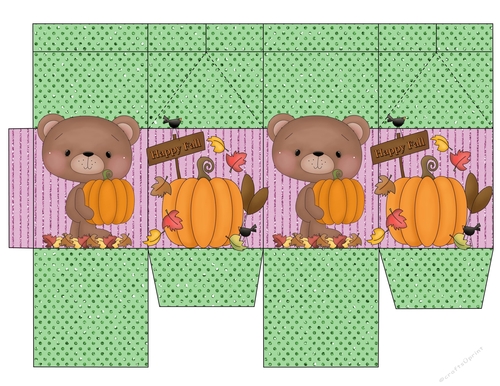 Halloween Bear Milk Carton 1