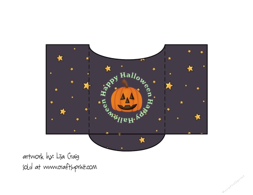 Happy Halloween Cookie Pocket