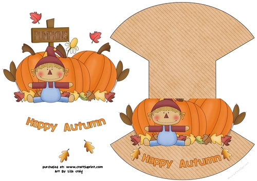 Happy Autumn Rocker Card 1