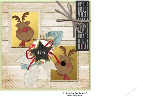 Christmas Reindeer Card Mini Kit