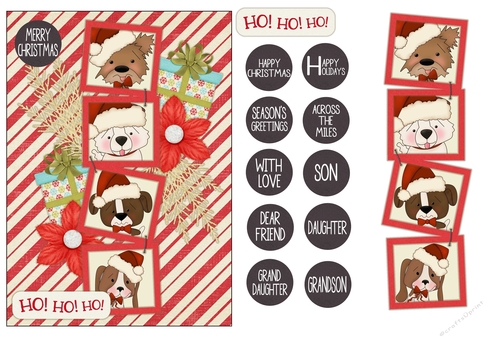 Ho Ho Ho Dogs Quick Card
