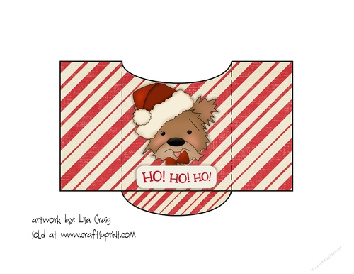 Santa Dog Cookie Pocket 1