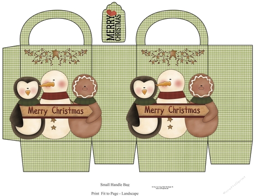 Merry Christmas Small Gift Bag 1