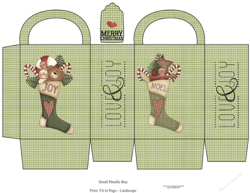 Merry Christmas Small Gift Bag 4