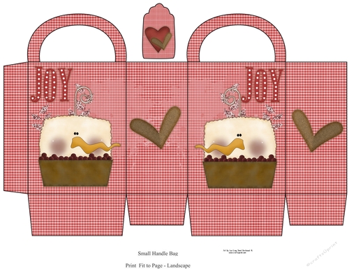 Snowman Candle Small Gift Bag 