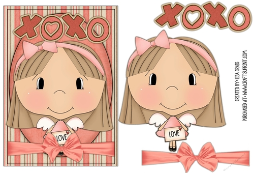 Girl Valentine Quick Card 5