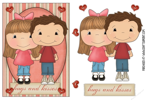 Kids Valentine Quick Card 1