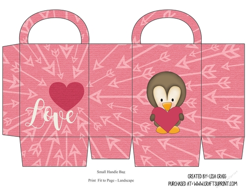 Valentines Day Small Handle Bag 2