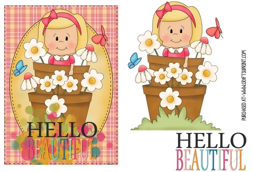 Hello Girl Quick Card 1