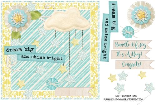 Baby Boy Square Card 3