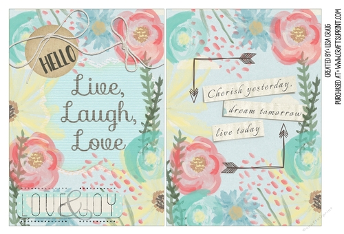 Floral Card Fronts 1