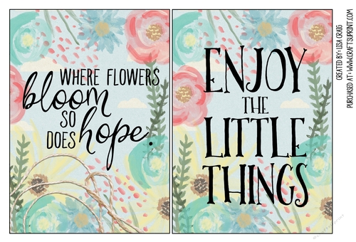 Floral Card Fronts 2