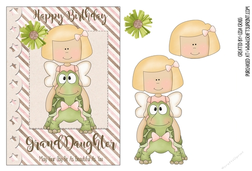 Granddaughter Birthday Card 1