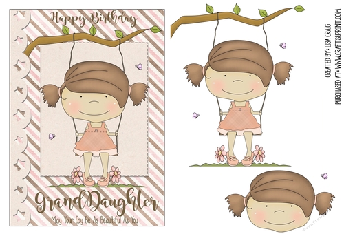 Granddaughter Birthday Card 2