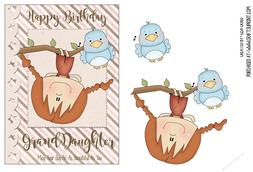 Granddaughter Birthday Card 3