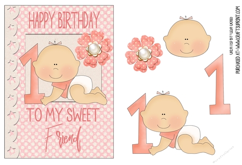 Happy First Birthday-Friend