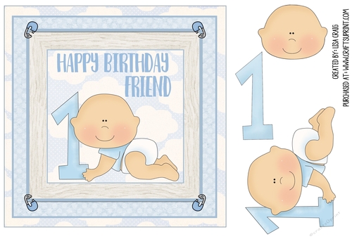 Happy First Birthday Boy -Friend