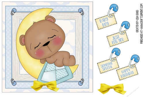 Bear Baby Boy Card 3