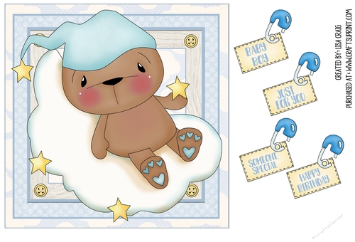 Bear Baby Boy Card 4